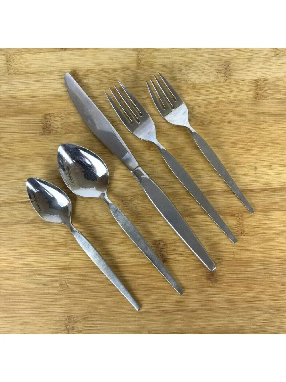 Oneida Community Stainless Satinique 5 Piece Place Setting 1990s Betty Crocker